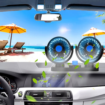 360° Rotating Car Fan with Low Noise