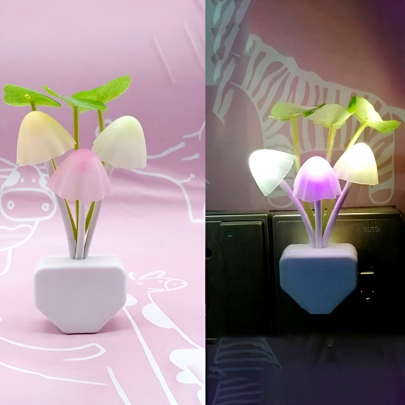 Automatic LED Mushroom Night Light